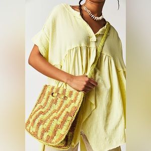 Free People Brunch Date Clutch Bag with Crossbody Strap